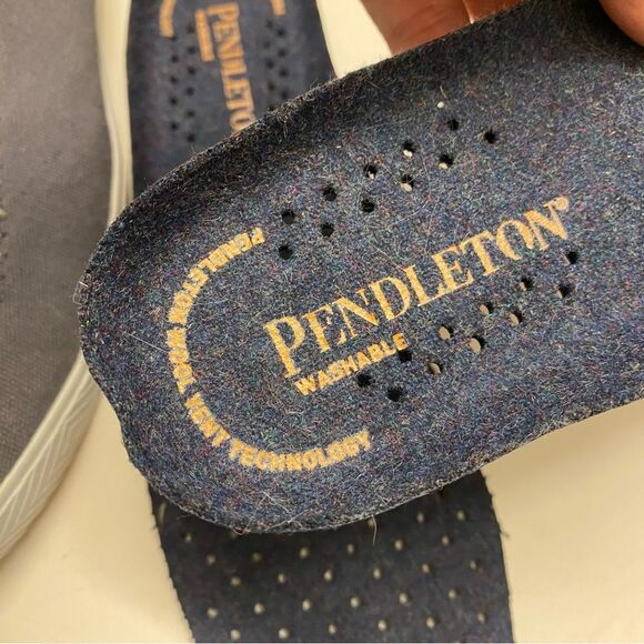 Pendleton Mens Point Magu Sneakers gray canvas loafer moccasins washable 10 - Picture 9 of 10